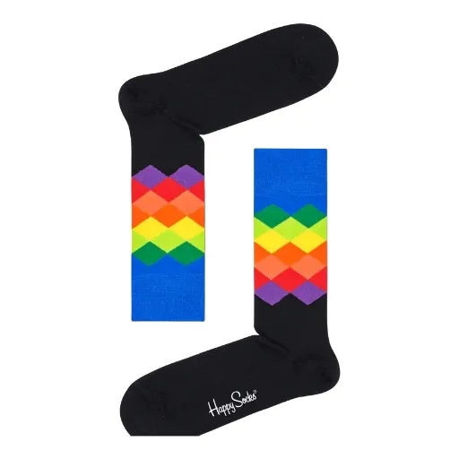 -HAPPY SOCKS 3-Pack Classic Multi-Color Socks Gift Set 41-46 XCMC08-9300