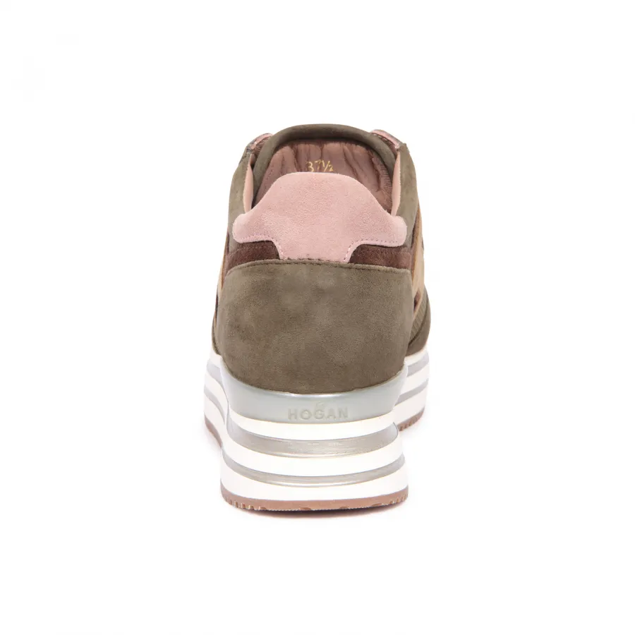0719AU sneaker donna HOGAN MIDI PLATFORM woman shoes green
