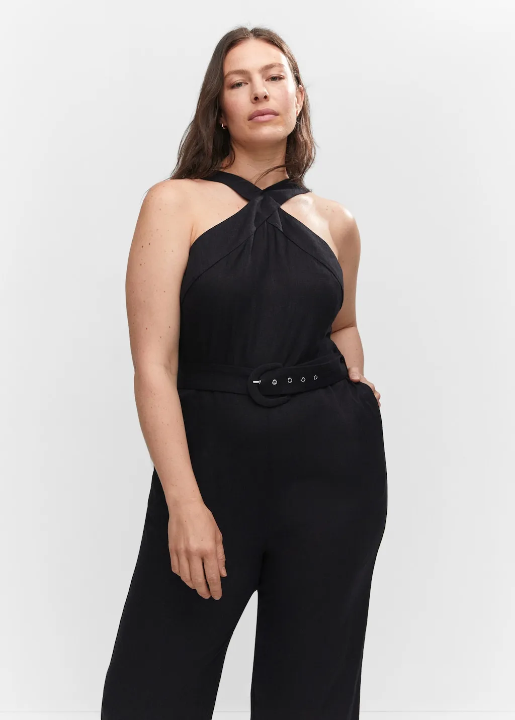 Abito a tuta cintura collo halter