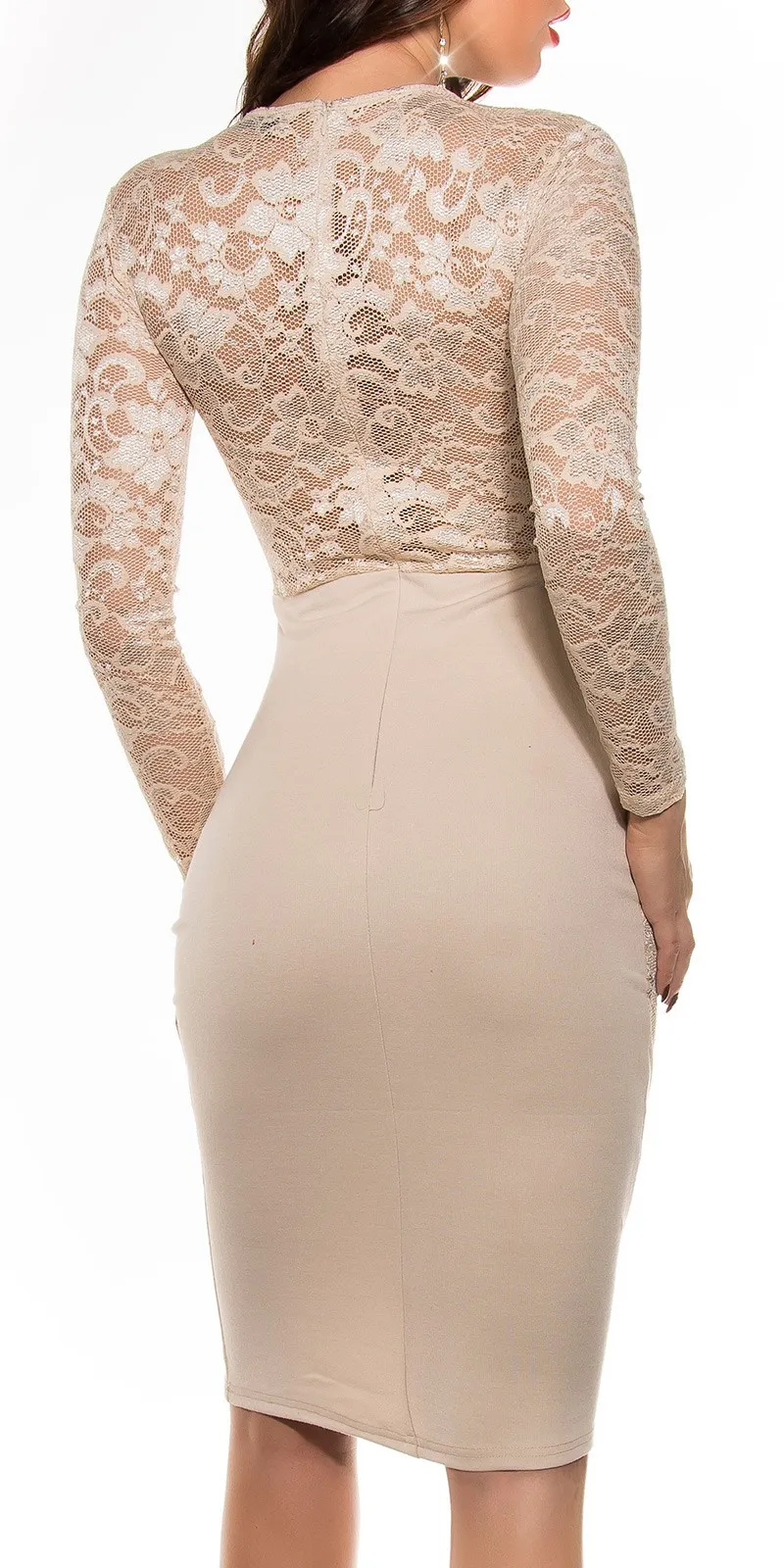 Abito midi AM018 beige