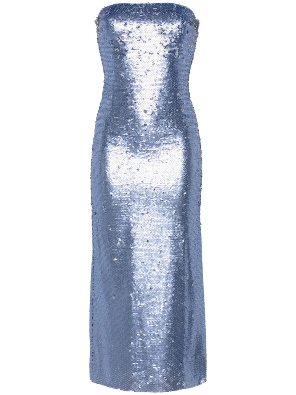 Abito midi con paillettes in viola - donna