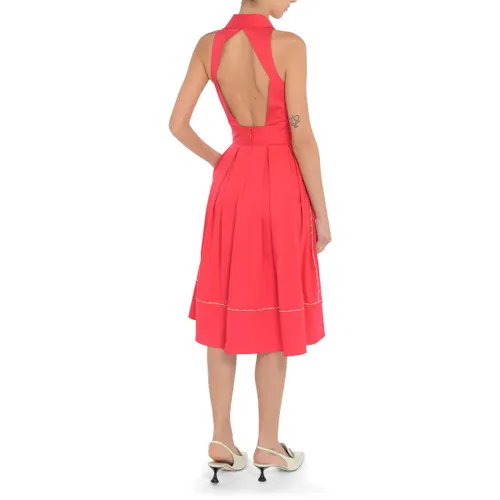 Abito midi Elisabetta Franchi fucsia