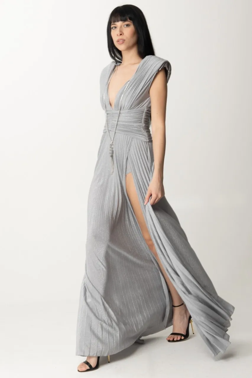 Abito Red Carpet in lurex con collana Argento