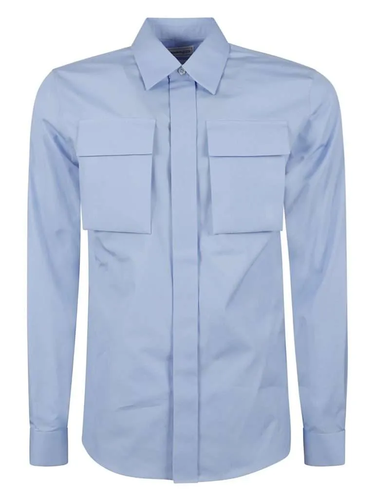 ALEXANDER McQUEENHIGH CHEST POCKETSH BLUEBELL