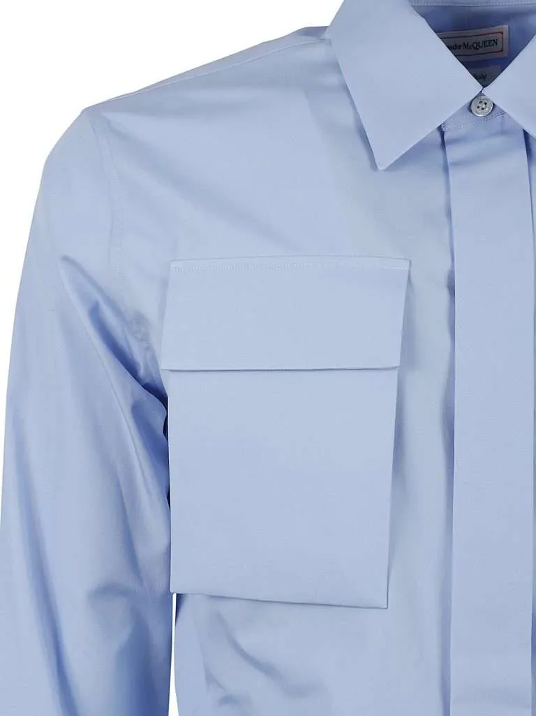 ALEXANDER McQUEENHIGH CHEST POCKETSH BLUEBELL