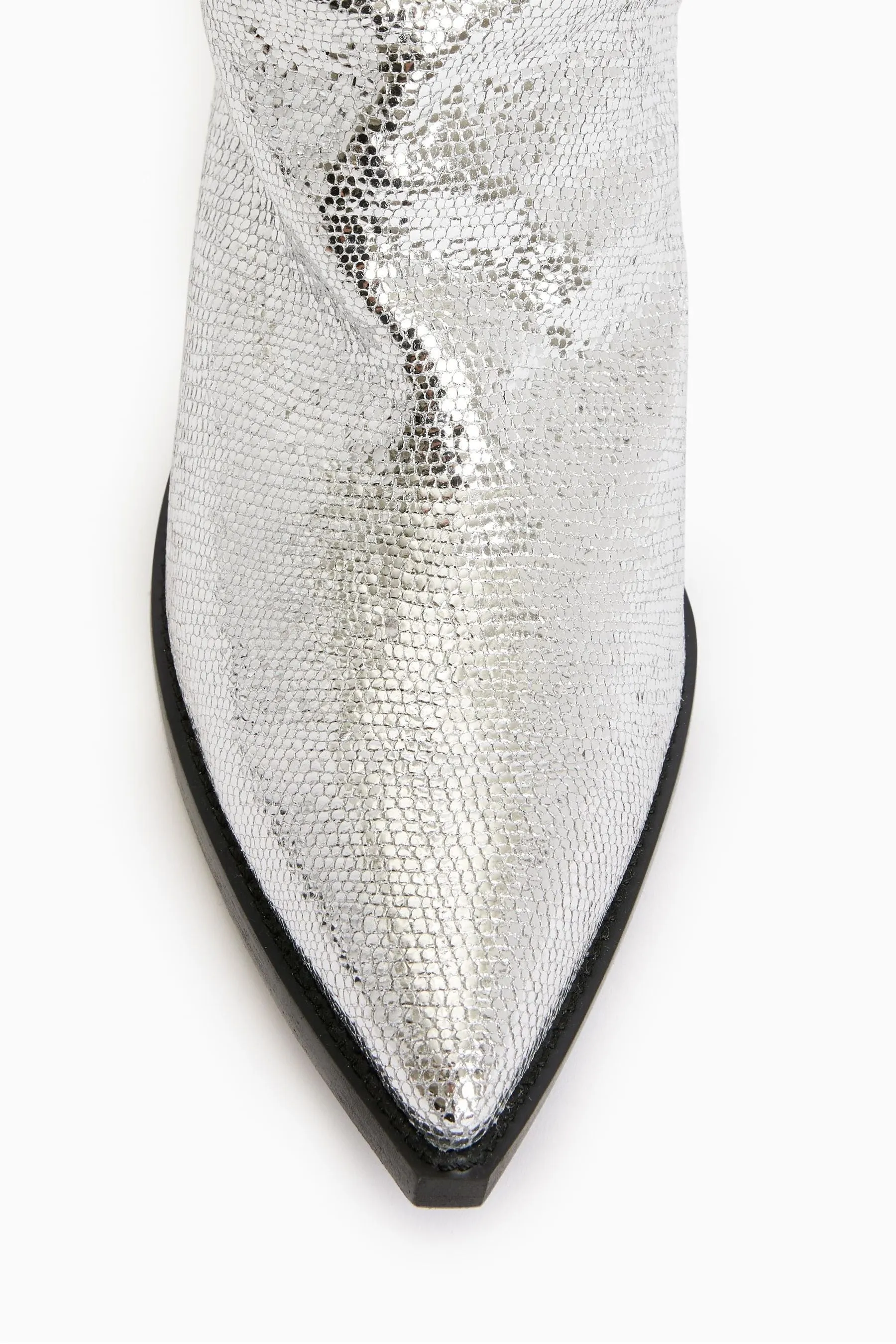 AllSaints - Argento - Reina Dettagli metallizzati Stivali