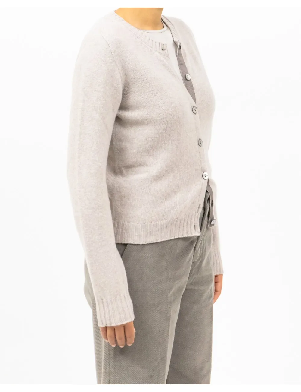 Arovescio - Cardigan Coreana Beige Donna