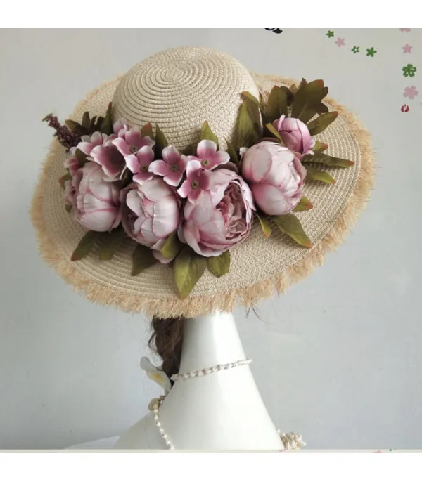 Beach bag & Hat Peony
