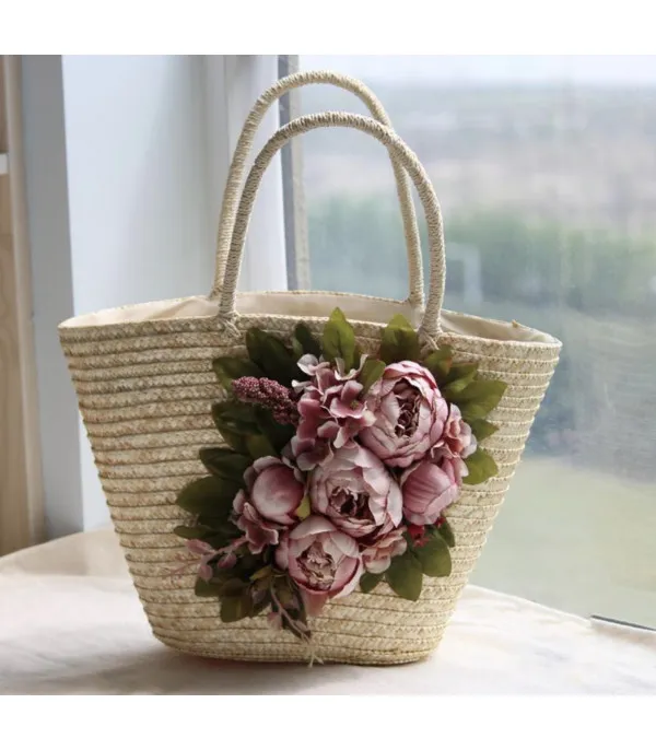 Beach bag & Hat Peony