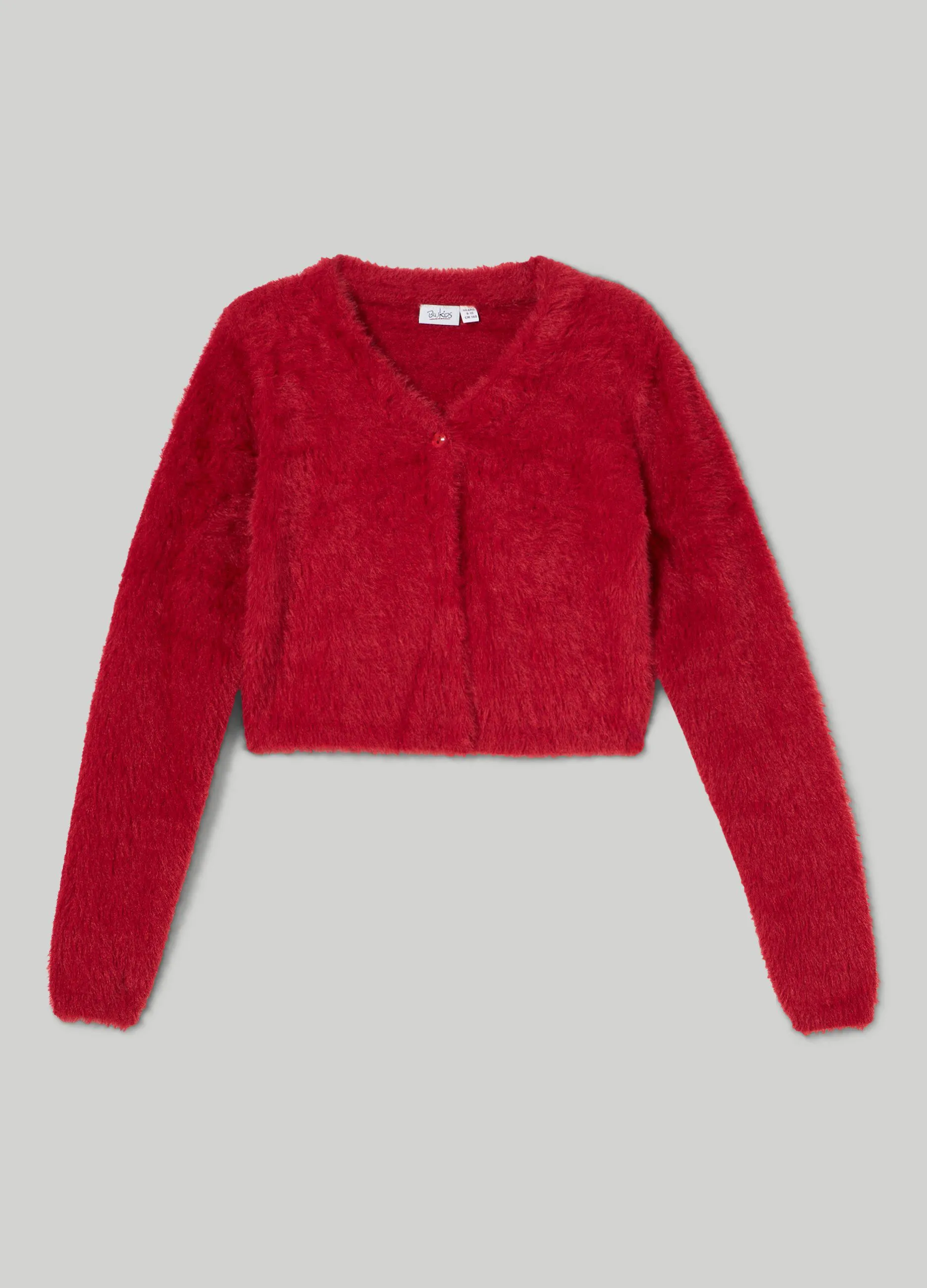 BLUKIDS  Cardigan con filato effetto pelliccia ragazza
