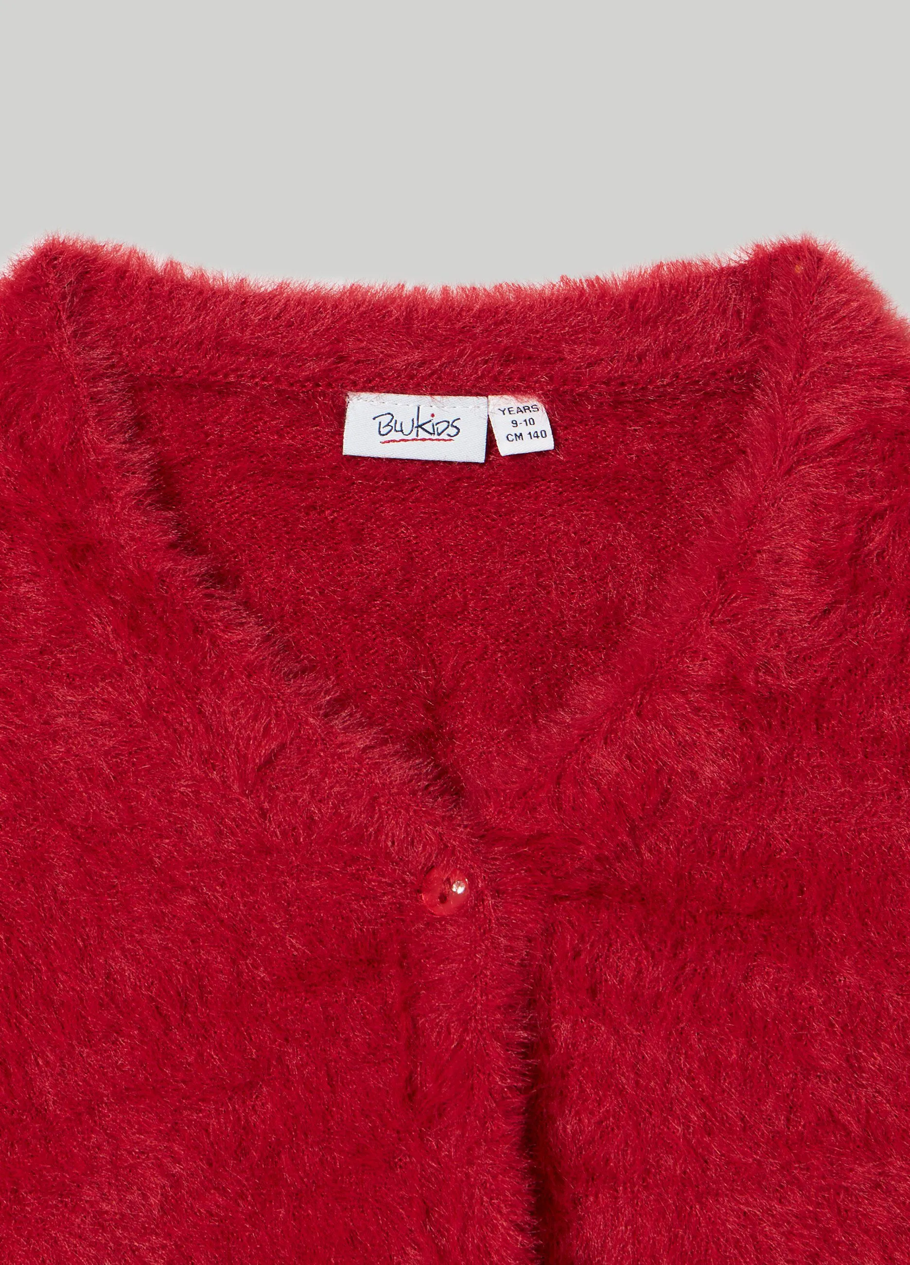BLUKIDS  Cardigan con filato effetto pelliccia ragazza