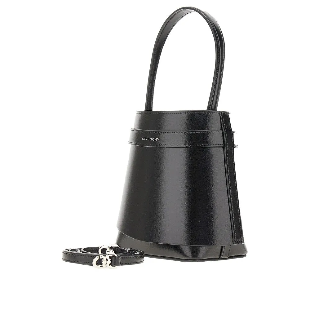 Borsa a secchiello 'Shark Lock' in pelle