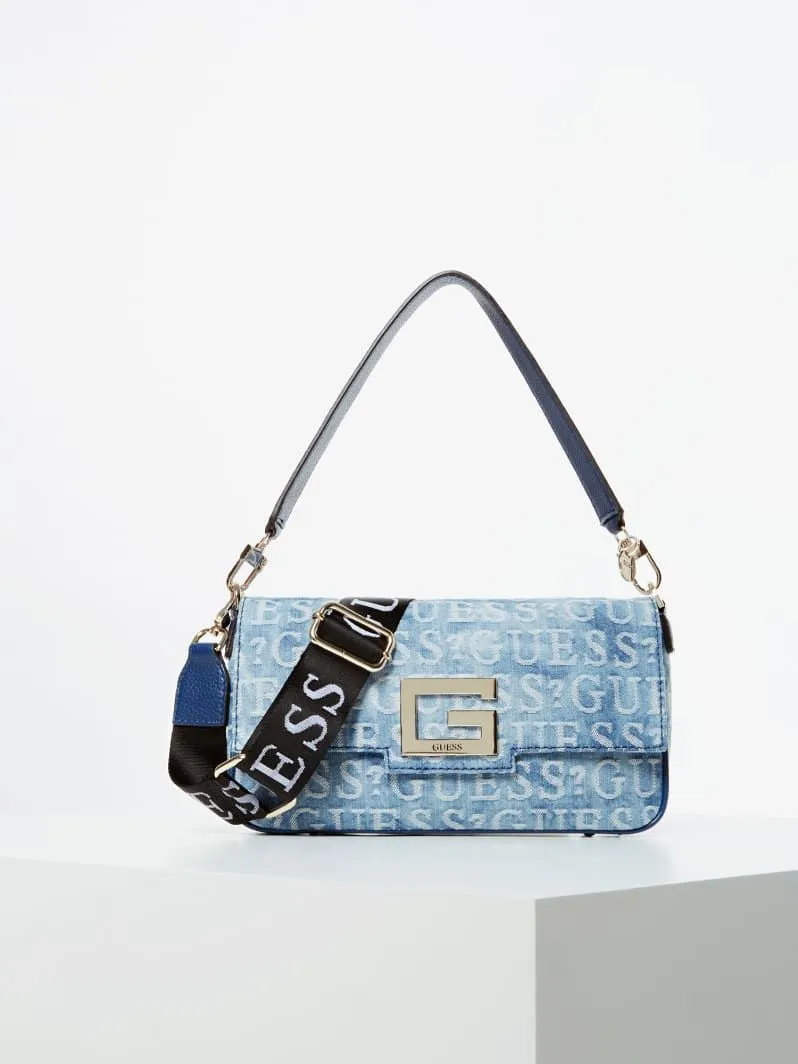 Borsa a spalla brightside denim