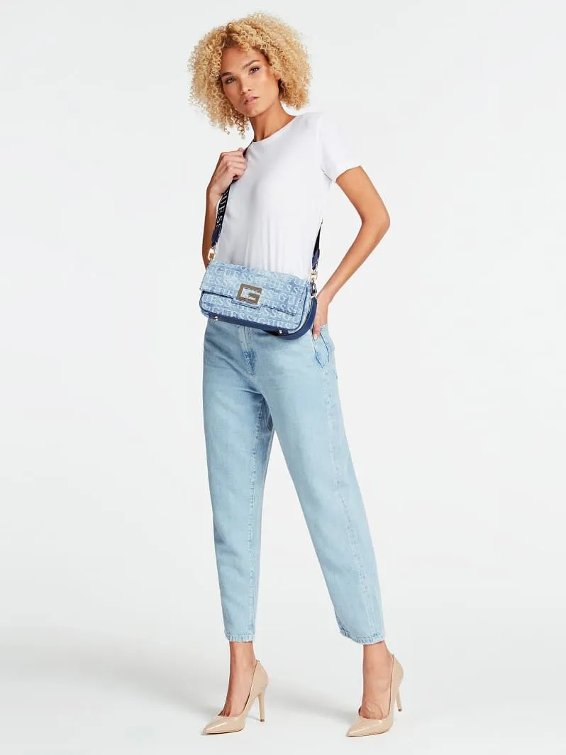 Borsa a spalla brightside denim