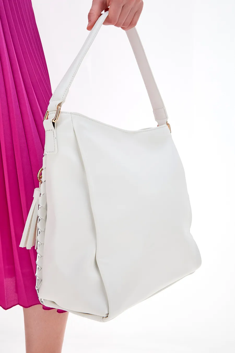Borsa a Spalla Lancetti Gloor Bianca