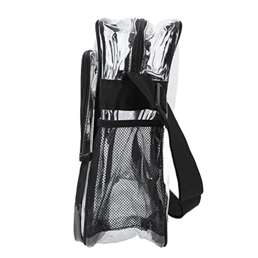 Borsa a Tracolla Trasparente, Cuciture rinforzate Borsa a Tracolla Trasparente in PVC Moda Multiuso Leggera per Lavoro da Viaggi