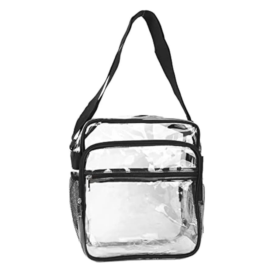 Borsa a Tracolla Trasparente, Cuciture rinforzate Borsa a Tracolla Trasparente in PVC Moda Multiuso Leggera per Lavoro da Viaggi