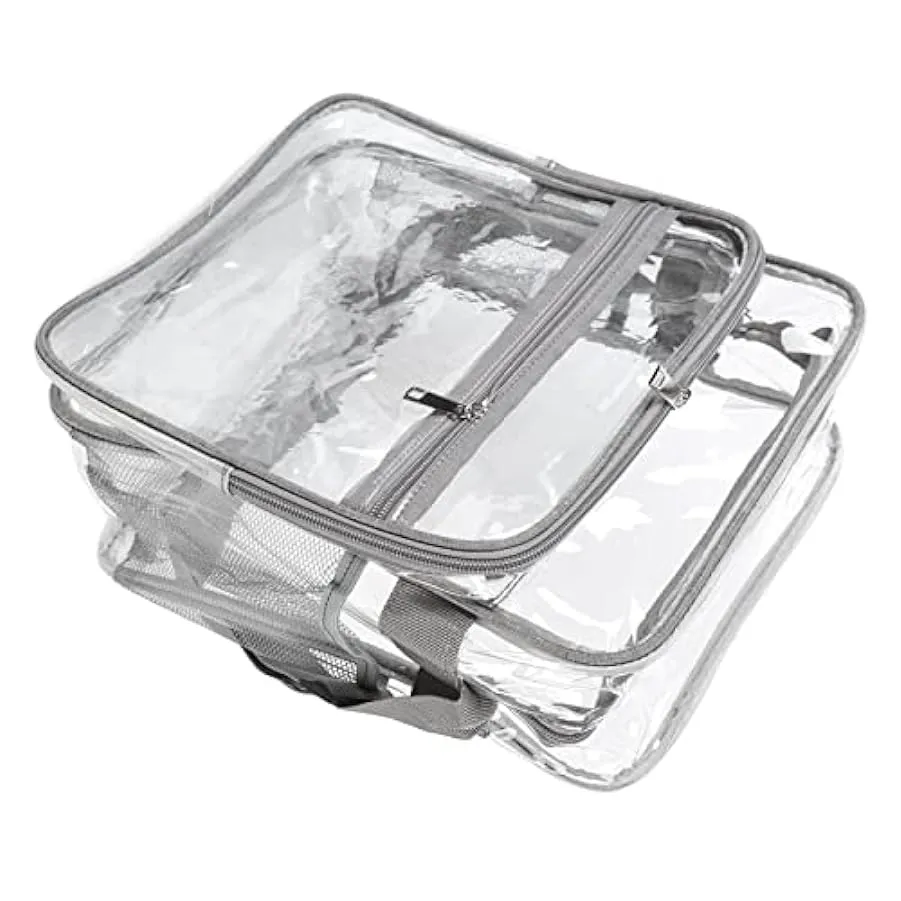 Borsa a Tracolla Trasparente, Cuciture rinforzate Borsa a Tracolla Trasparente in PVC Moda Multiuso Leggera per Lavoro da Viaggi