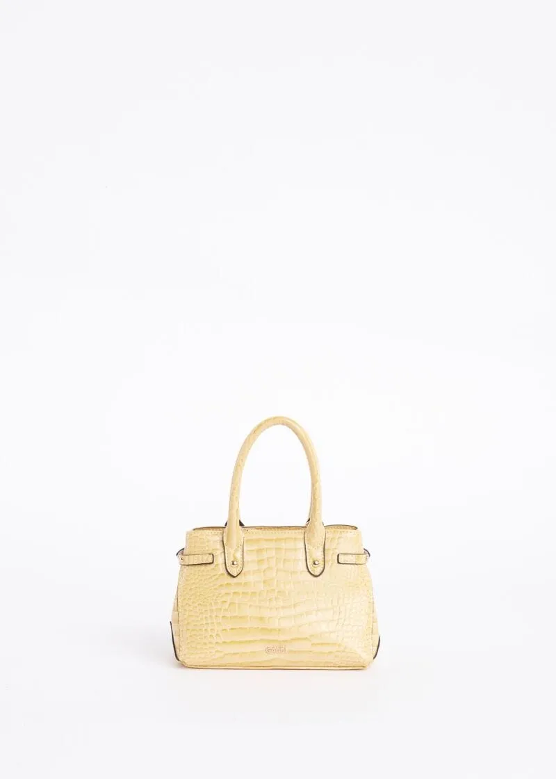 Borsa crossbody con stampa cocco