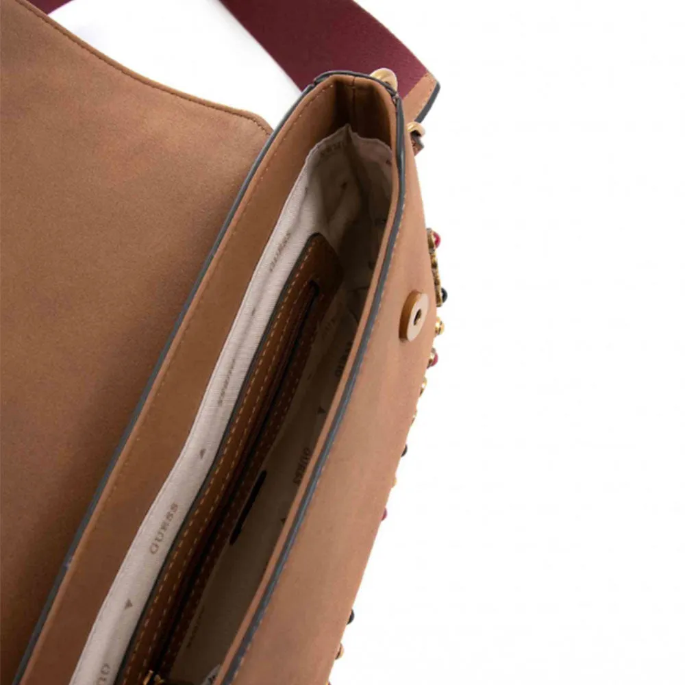 Borsa Donna a Tracolla GUESS Linea Radar colore Cognac