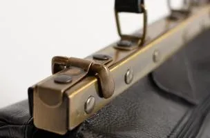 Borsa in vera pelle, Genevive, nera