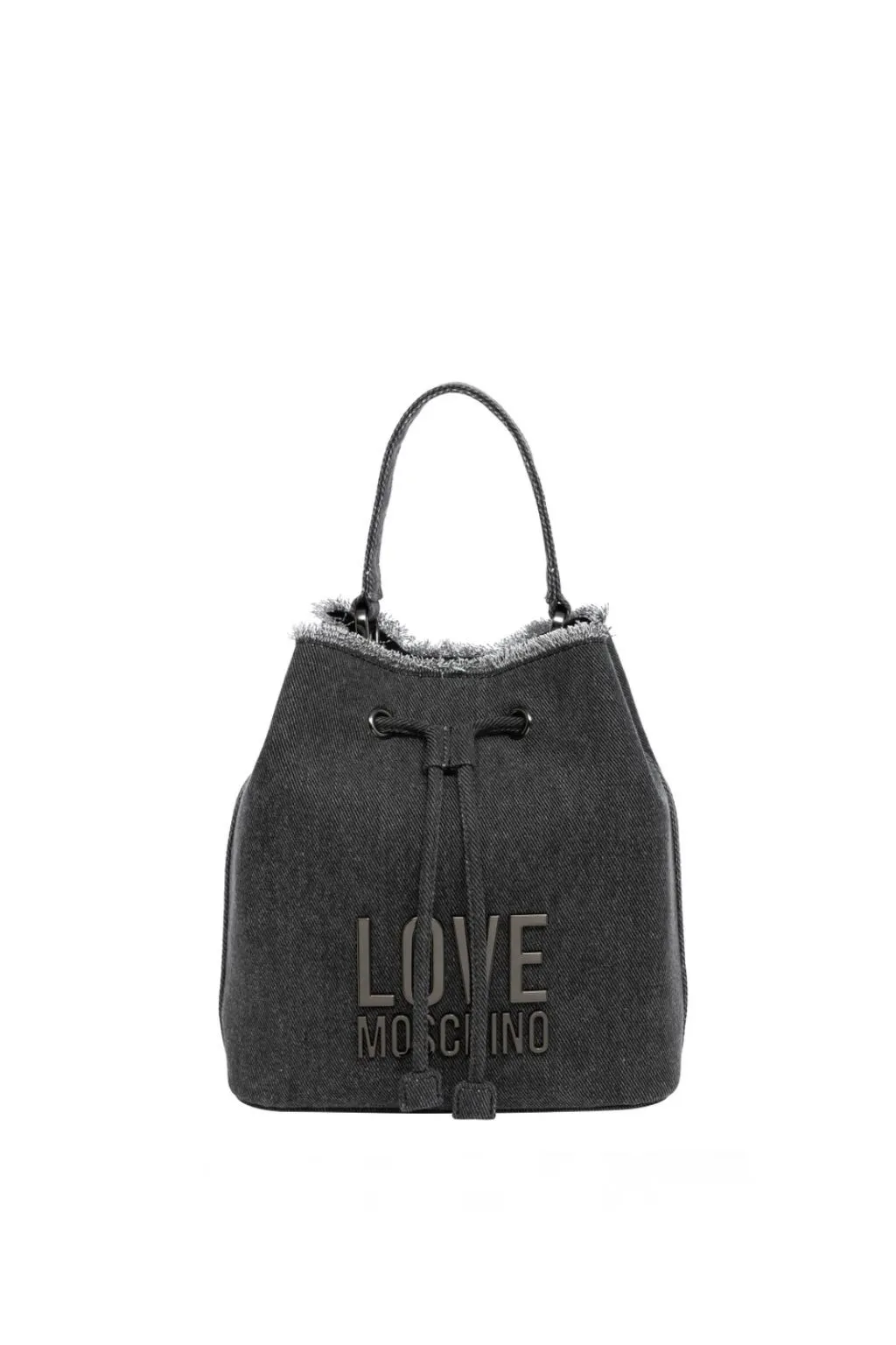 BORSA SECCHIELLO LOVE MOSCHINO IN DENIM NERO 4318