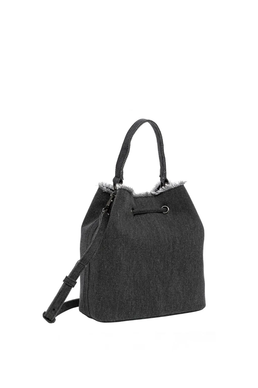 BORSA SECCHIELLO LOVE MOSCHINO IN DENIM NERO 4318