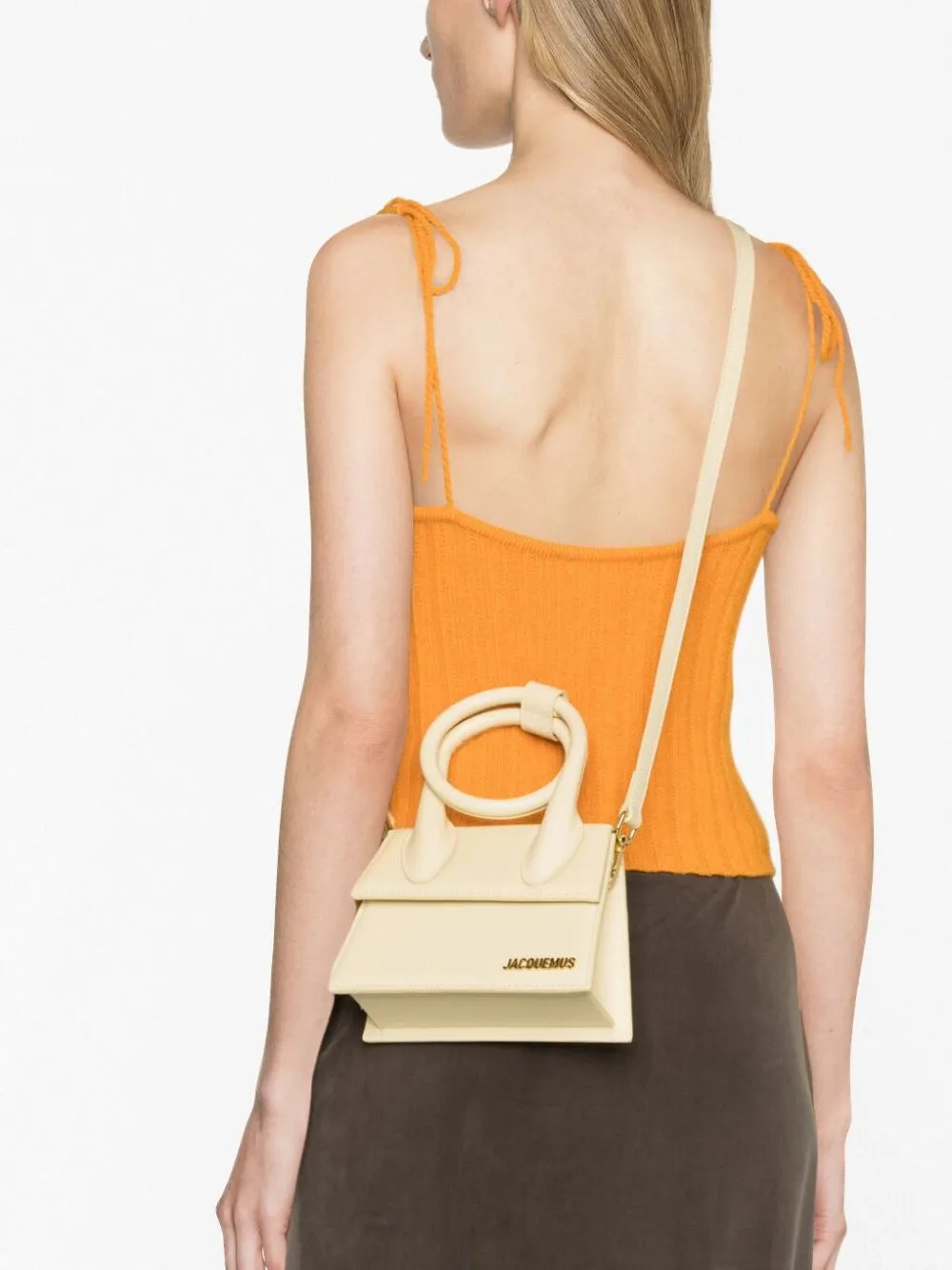 Borsa tote le chiquito noeud in avorio - donna