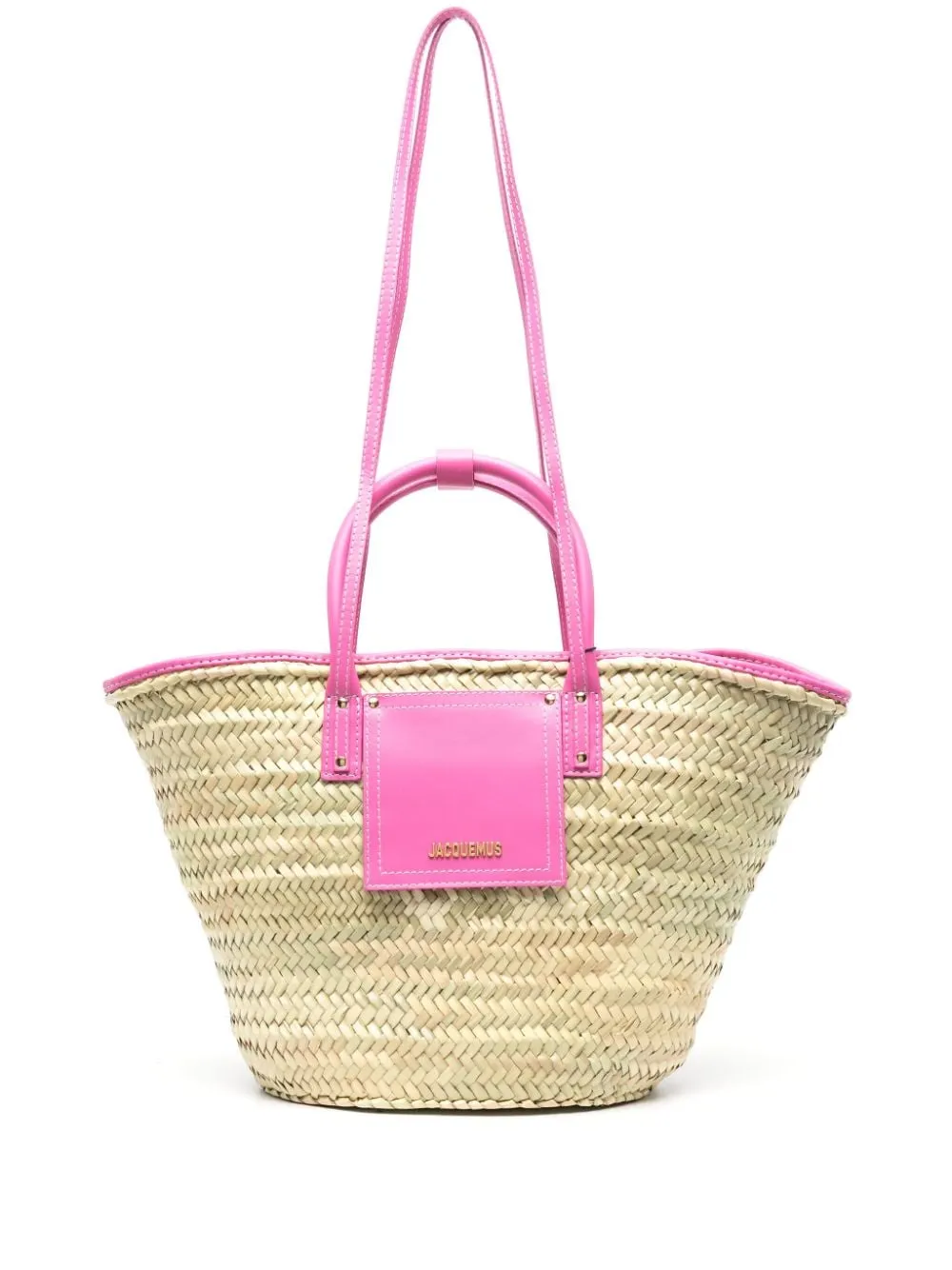 Borsa tote le panier soli in beige e rosa - donna