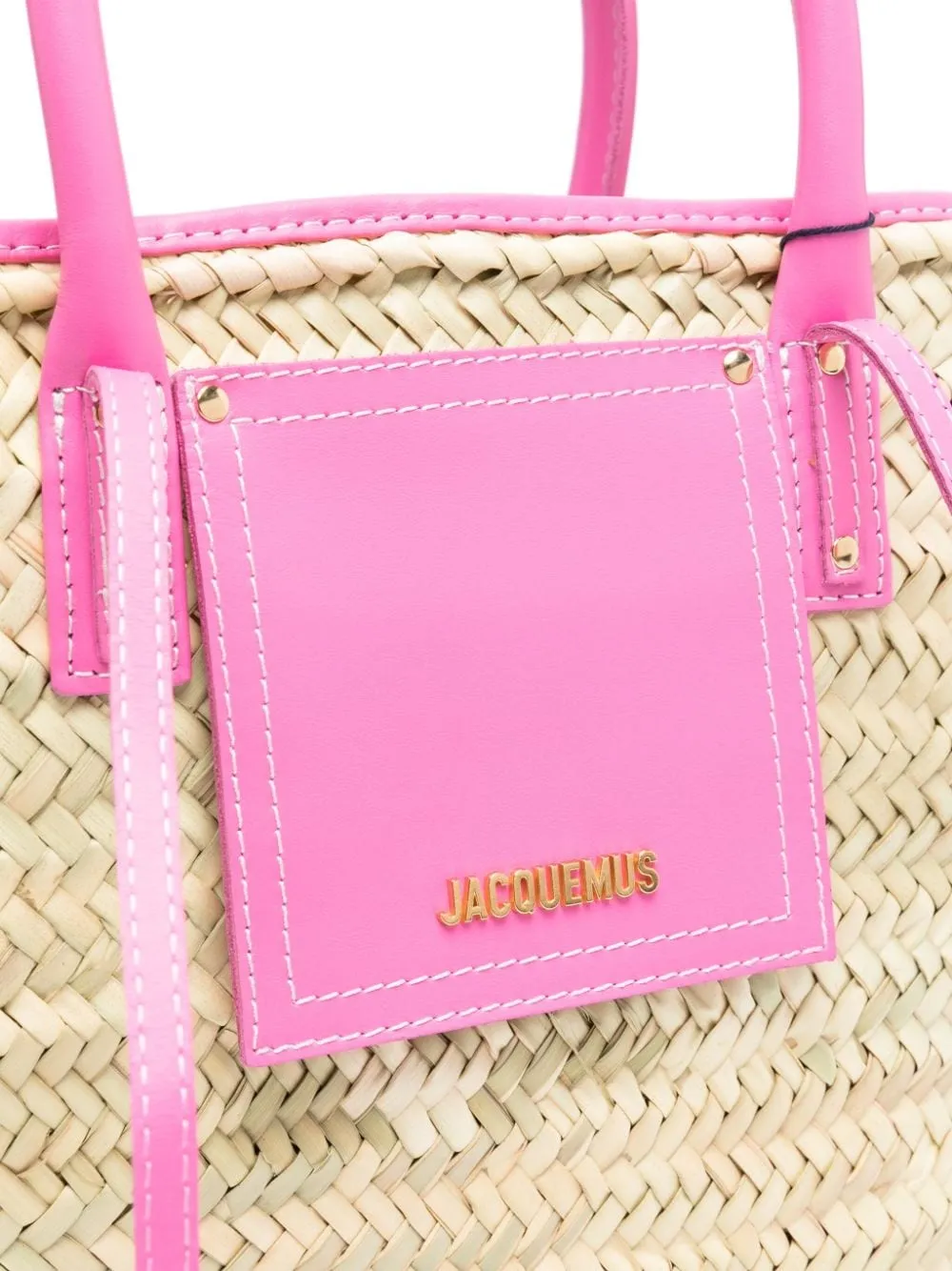 Borsa tote le panier soli in beige e rosa - donna