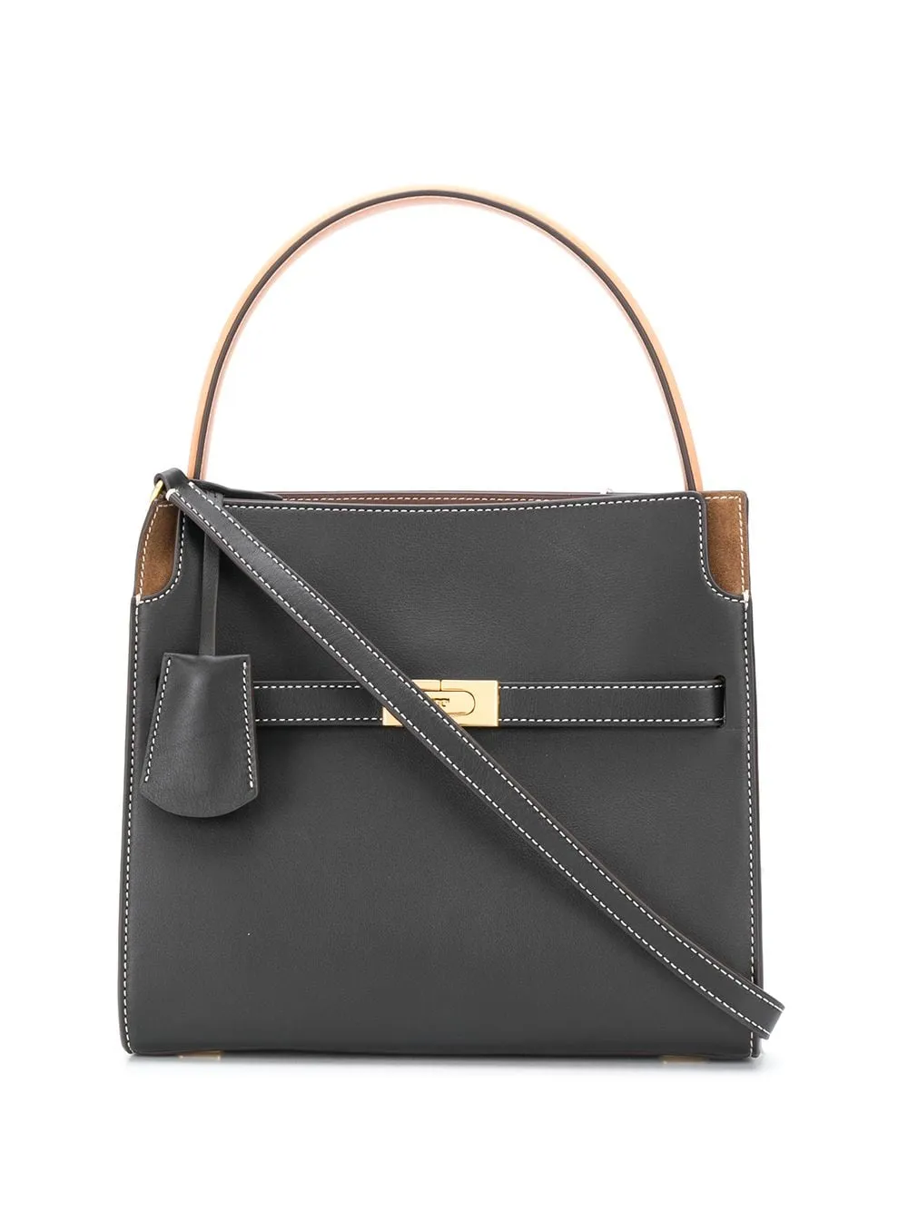 Borsa tote lee radziwill in nero e beige  Tory Burch - donna