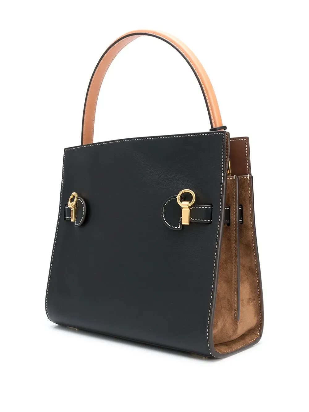 Borsa tote lee radziwill in nero e beige  Tory Burch - donna
