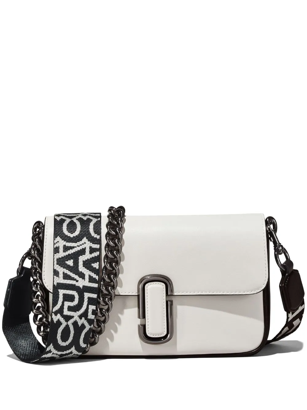 Borsa tote The J Marc in bianco e nero - donna