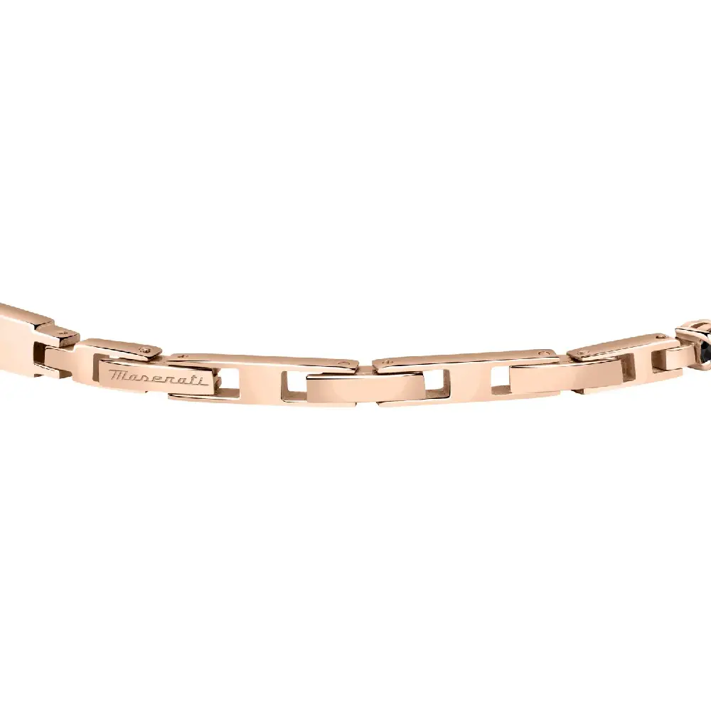 BRACCIALE TENNIS ORO ROSA E NERO MASERATI