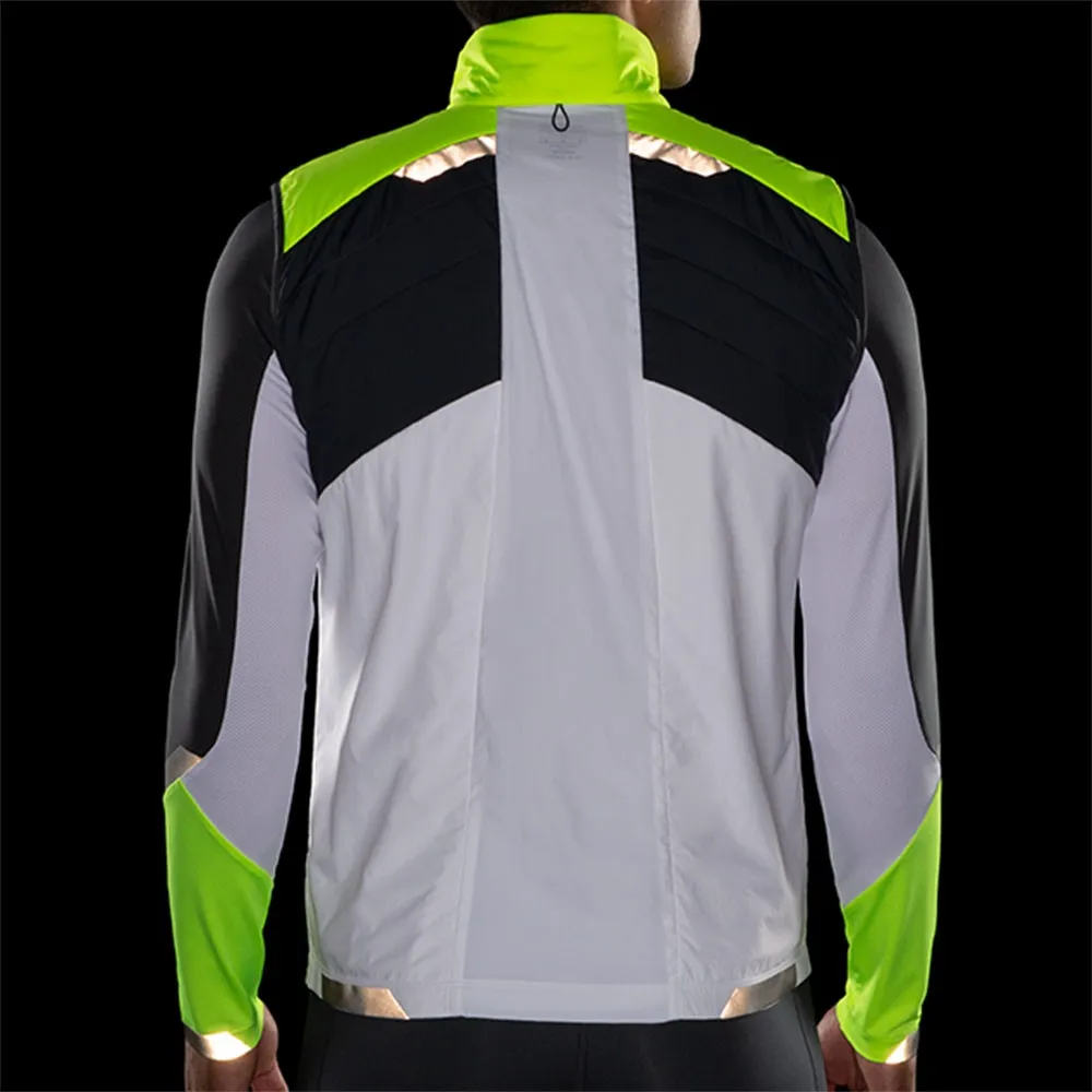 Brooks Gilet Running Run Visible Insulated Bianco Uomo