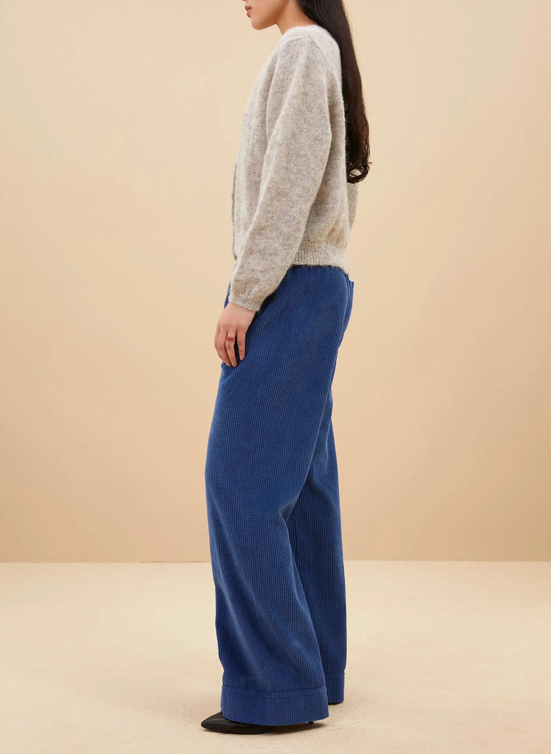  BY BAR   CLEO - Cardigan girocollo in misto lana | Grigio