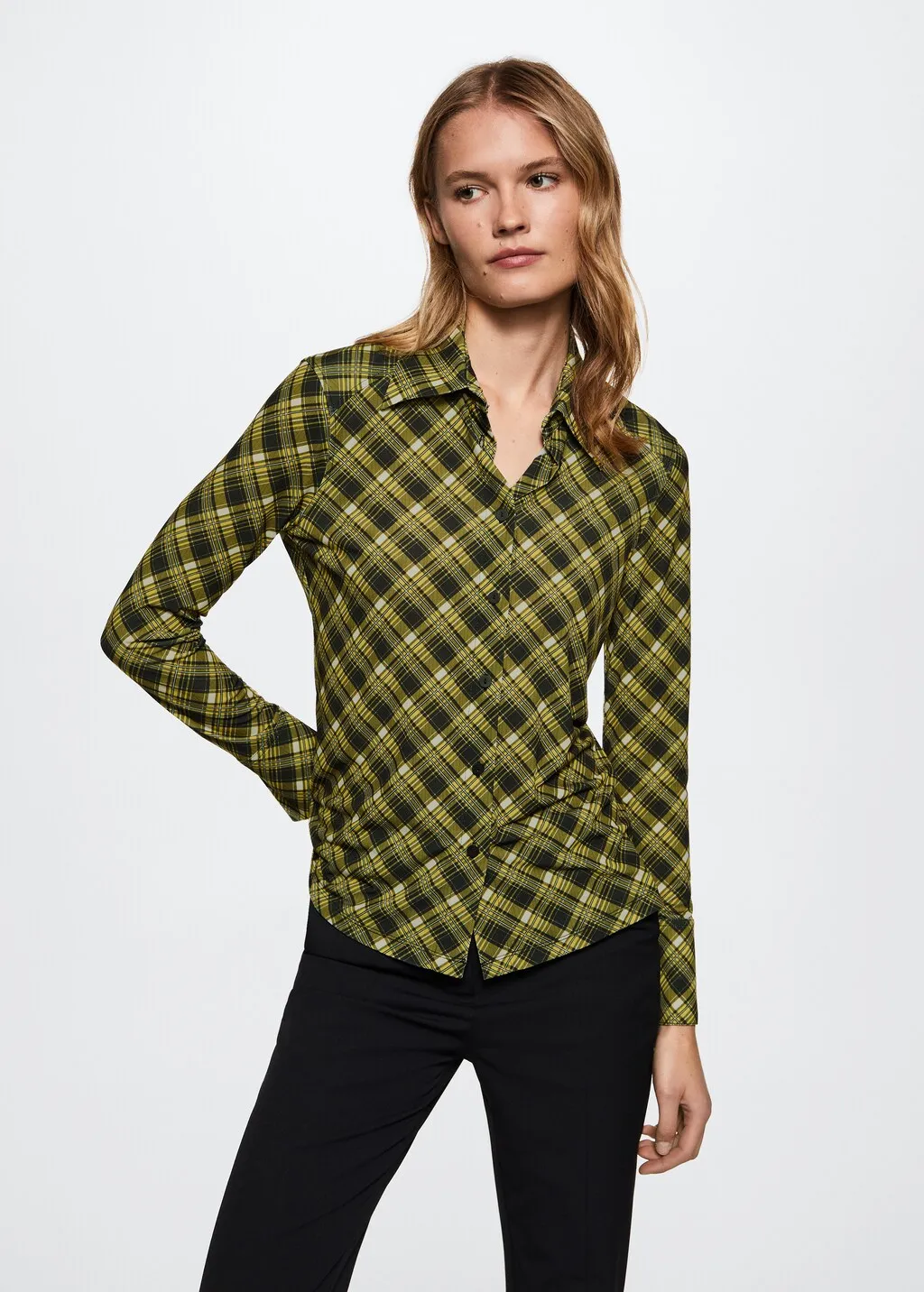 Camicia fluida quadri