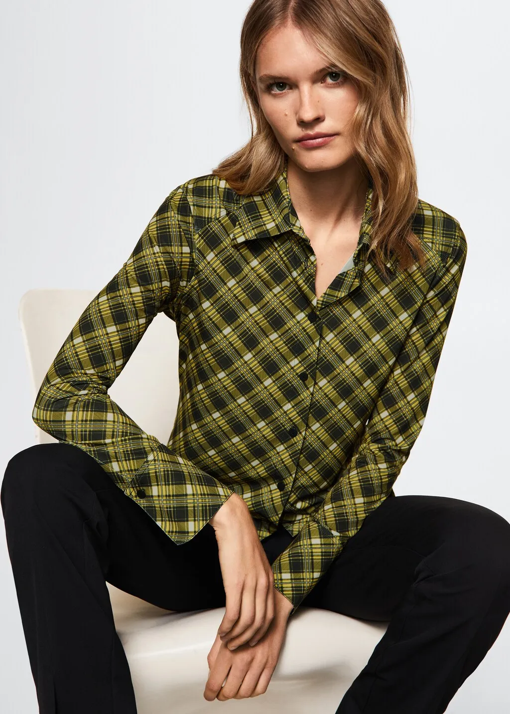 Camicia fluida quadri