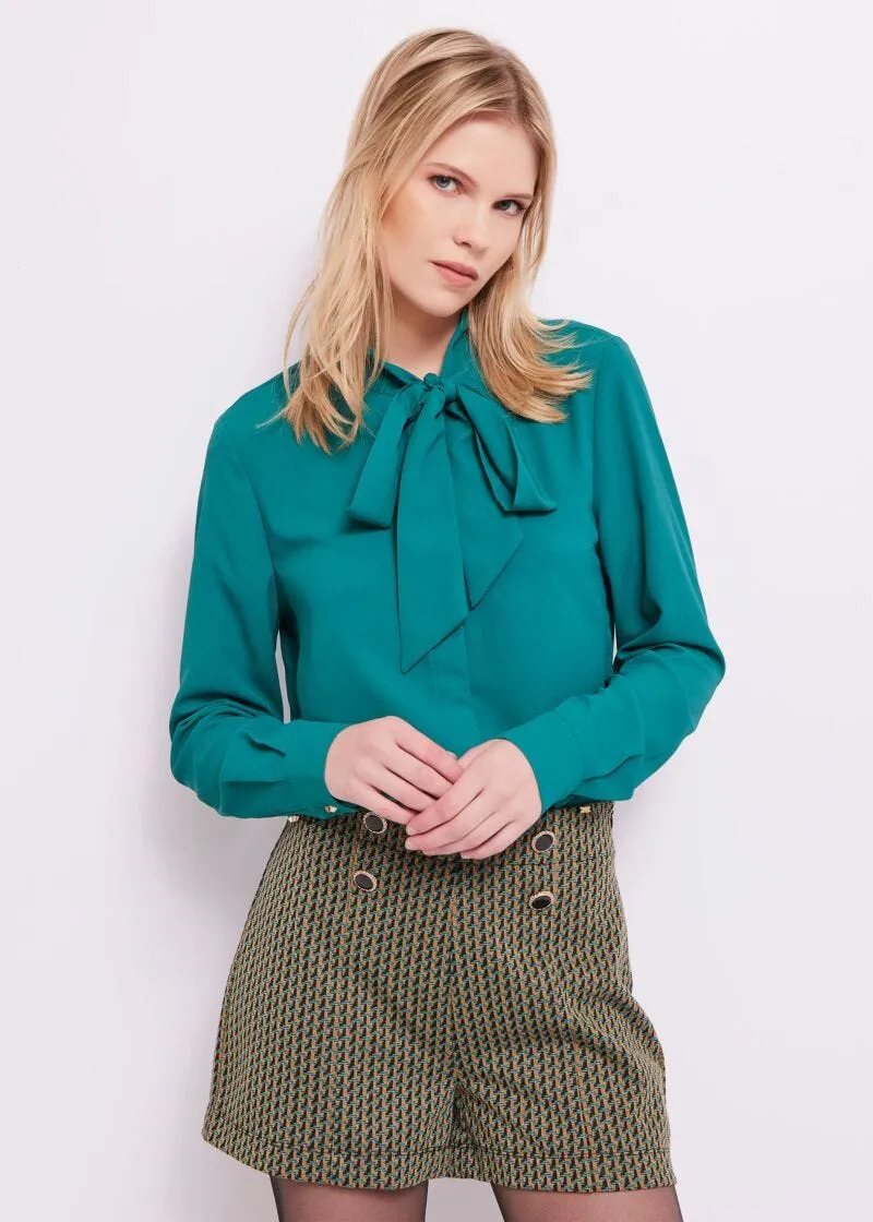 Camicia in crêpe de Chine