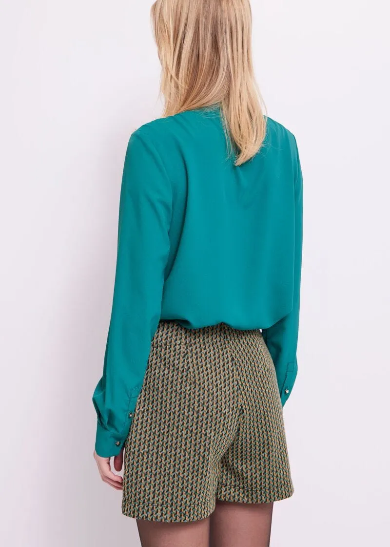 Camicia in crêpe de Chine
