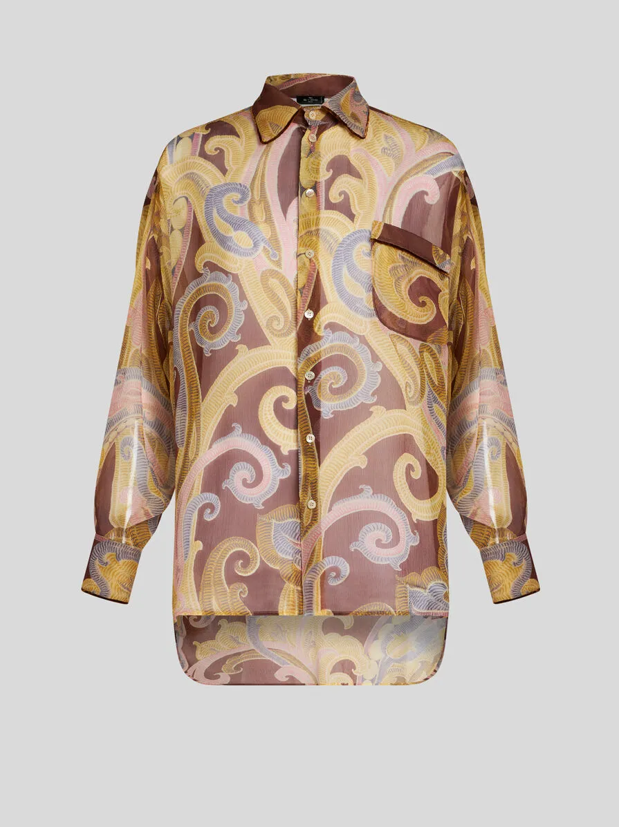 CAMICIA IN SETA STAMPATA