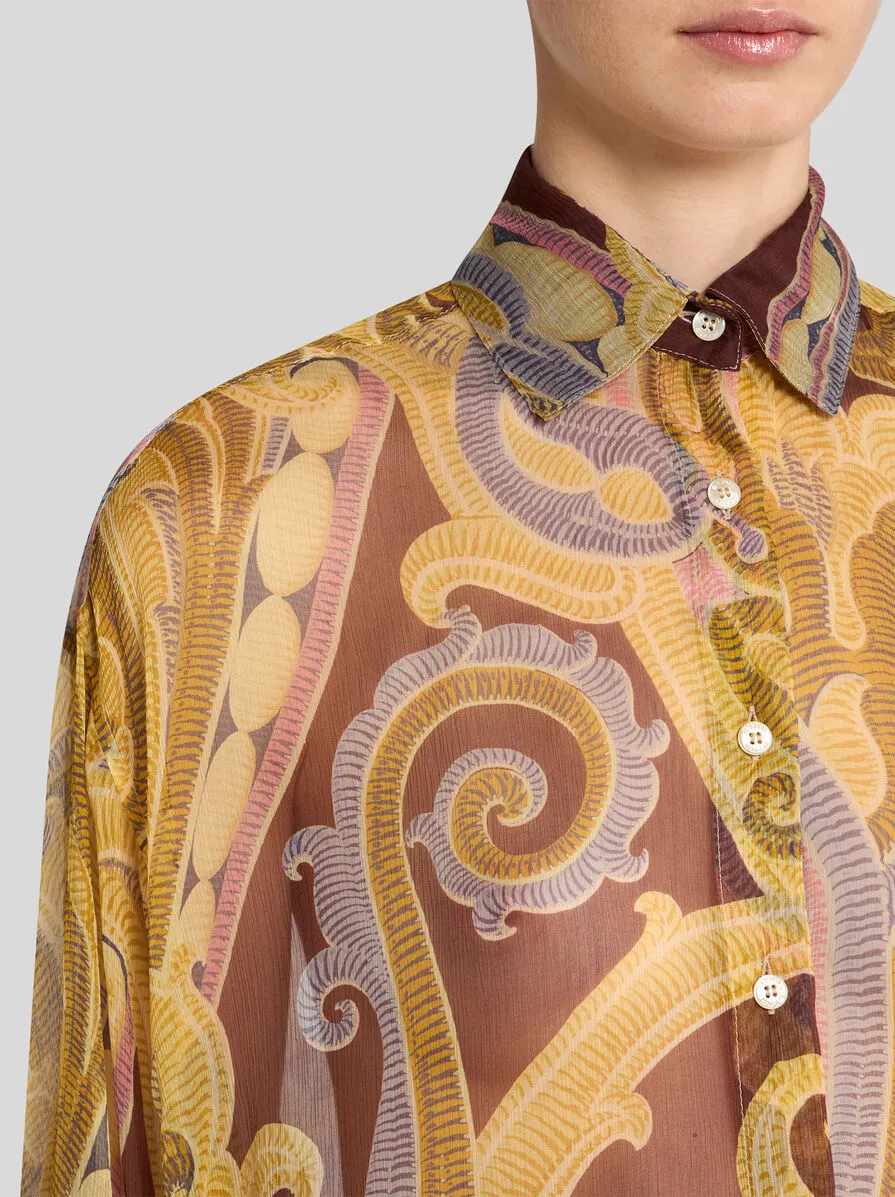 CAMICIA IN SETA STAMPATA