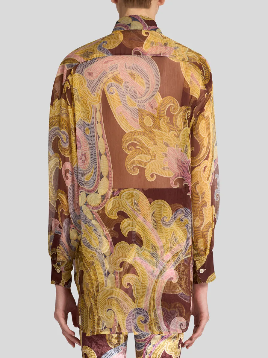 CAMICIA IN SETA STAMPATA