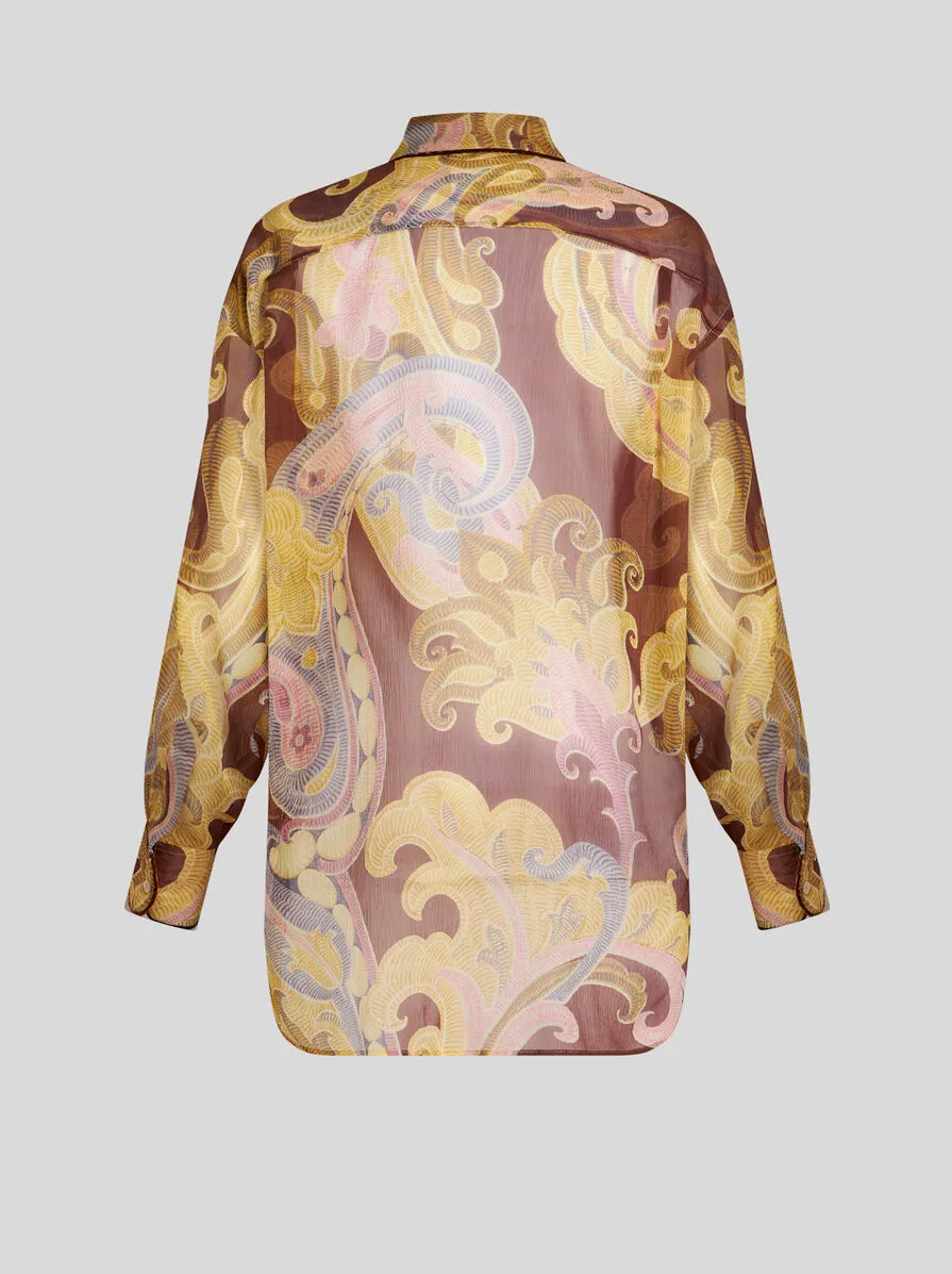 CAMICIA IN SETA STAMPATA