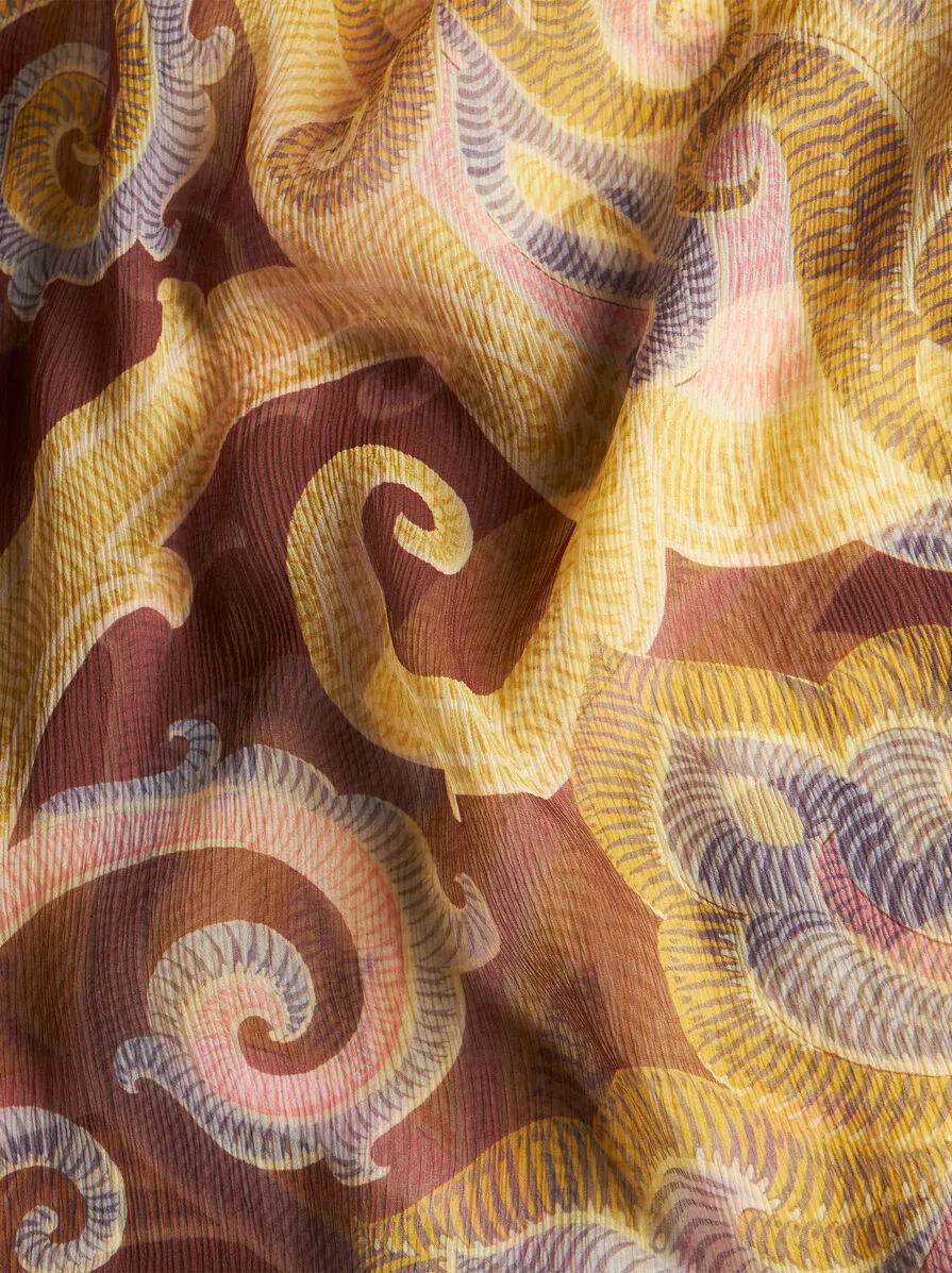 CAMICIA IN SETA STAMPATA