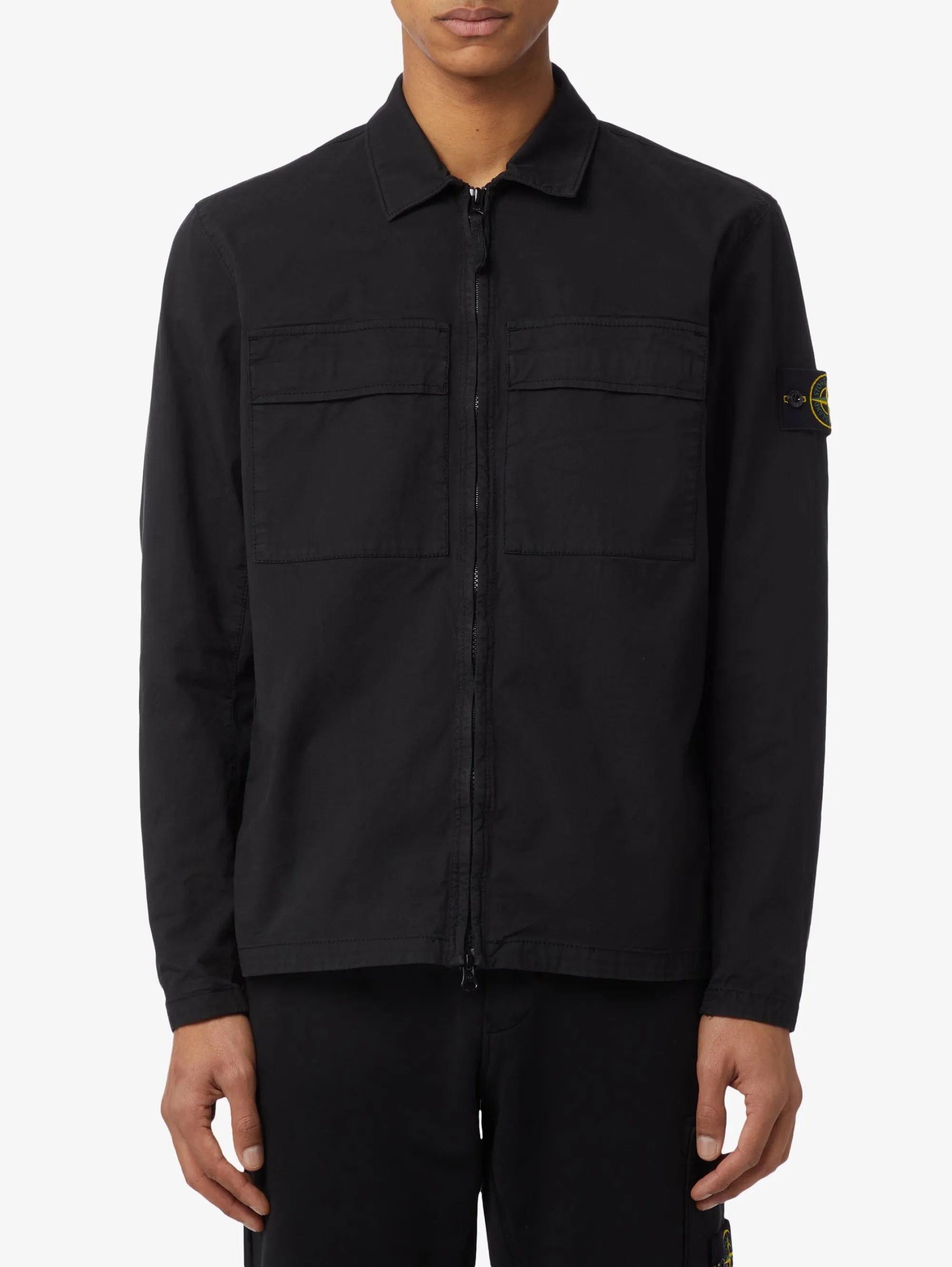 Camicia Over in Cotone Supima Nero
