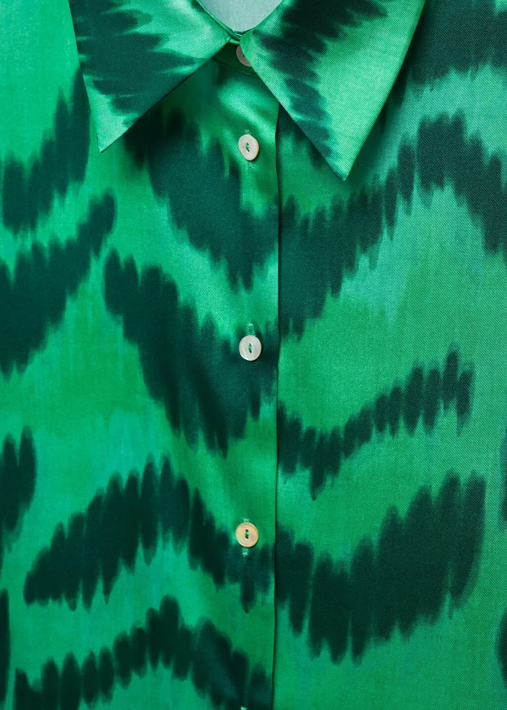Camicia satinata stampata