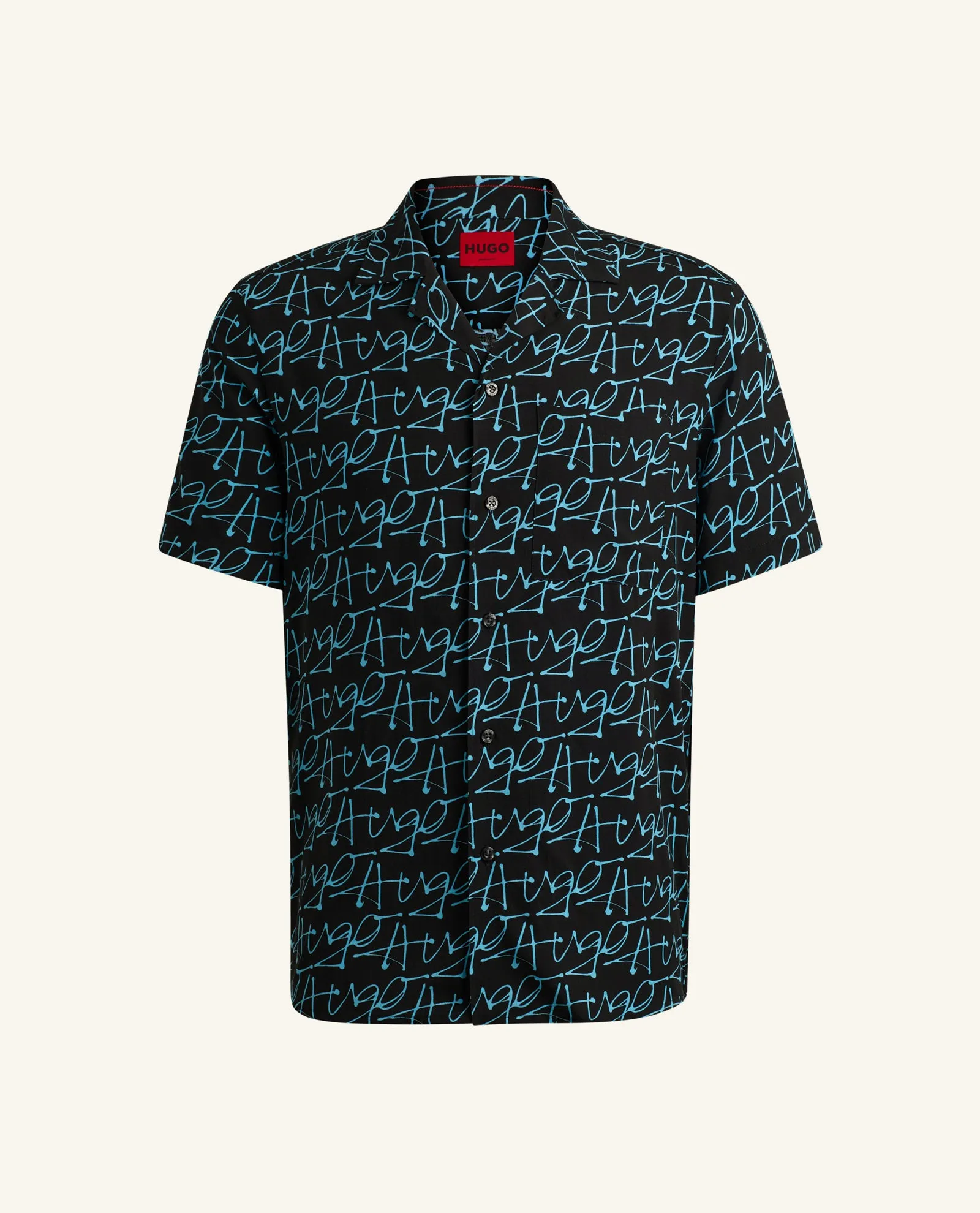 Camicia uomo Hugo con logo lettering all over