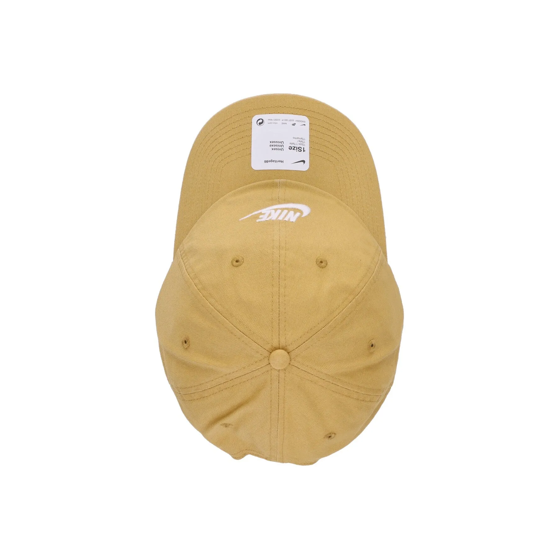 Cappellino Visiera Curva Uomo H86 Futura Washed Wheat Gold/white