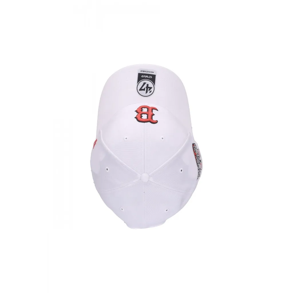 cappellino visiera curva uomo mlb sure shot mvp bosred WHITE